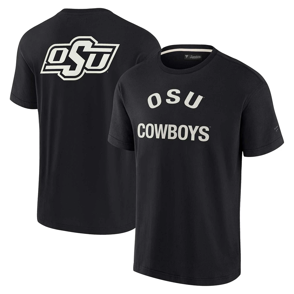 T-shirt unisexe fanatiques noir à manches courtes Oklahoma State Cowboys Elements super doux