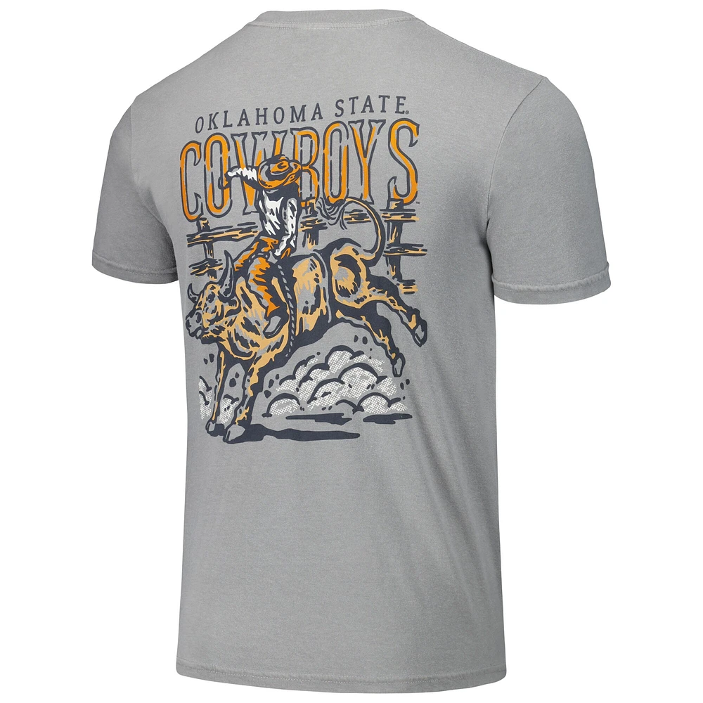 T-shirt unisexe gris Oklahoma State Cowboys Hyper Local Bull Ride