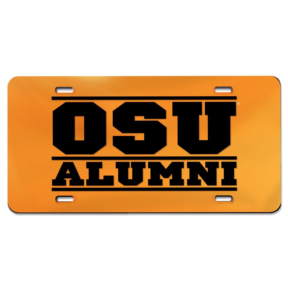 WinCraft Orange Oklahoma State Cowboys Alumni Laser Cut Acrylic License Plate