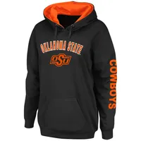 Women's Colosseum Black Oklahoma State Cowboys Loud and Proud Pullover Hoodie