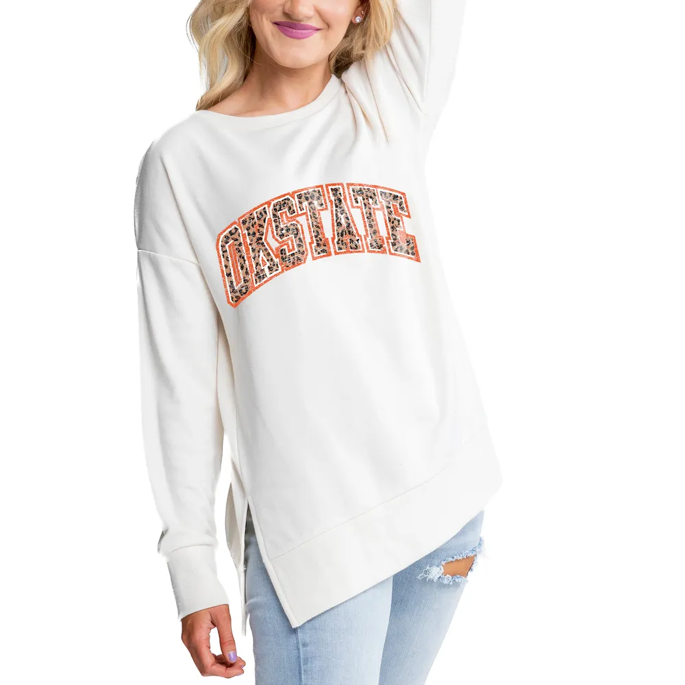 Women's Gameday Couture Cream Wyoming Cowboys Side Split Pullover Top