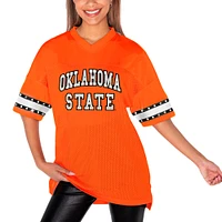 T-shirt à strass orange Gameday Couture pour femme des Cowboys de l'Oklahoma State jusqu'au coup d'envoi