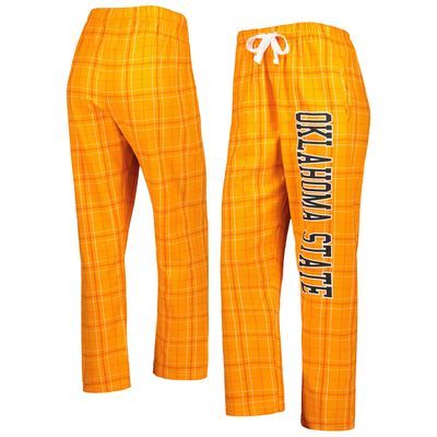 Women's Orange/Yellow Oklahoma State Cowboys Haley Flannel Sleep Pants