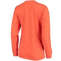 Women's Pressbox Orange Oklahoma State Cowboys Two-Hit Canyon Long Sleeve T-Shirt