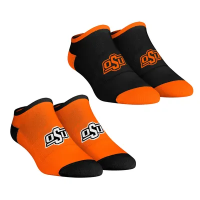 Oklahoma State Cowboys Rock Em Socks Women's Core Team 2-Pack Low Cut Ankle Sock Set