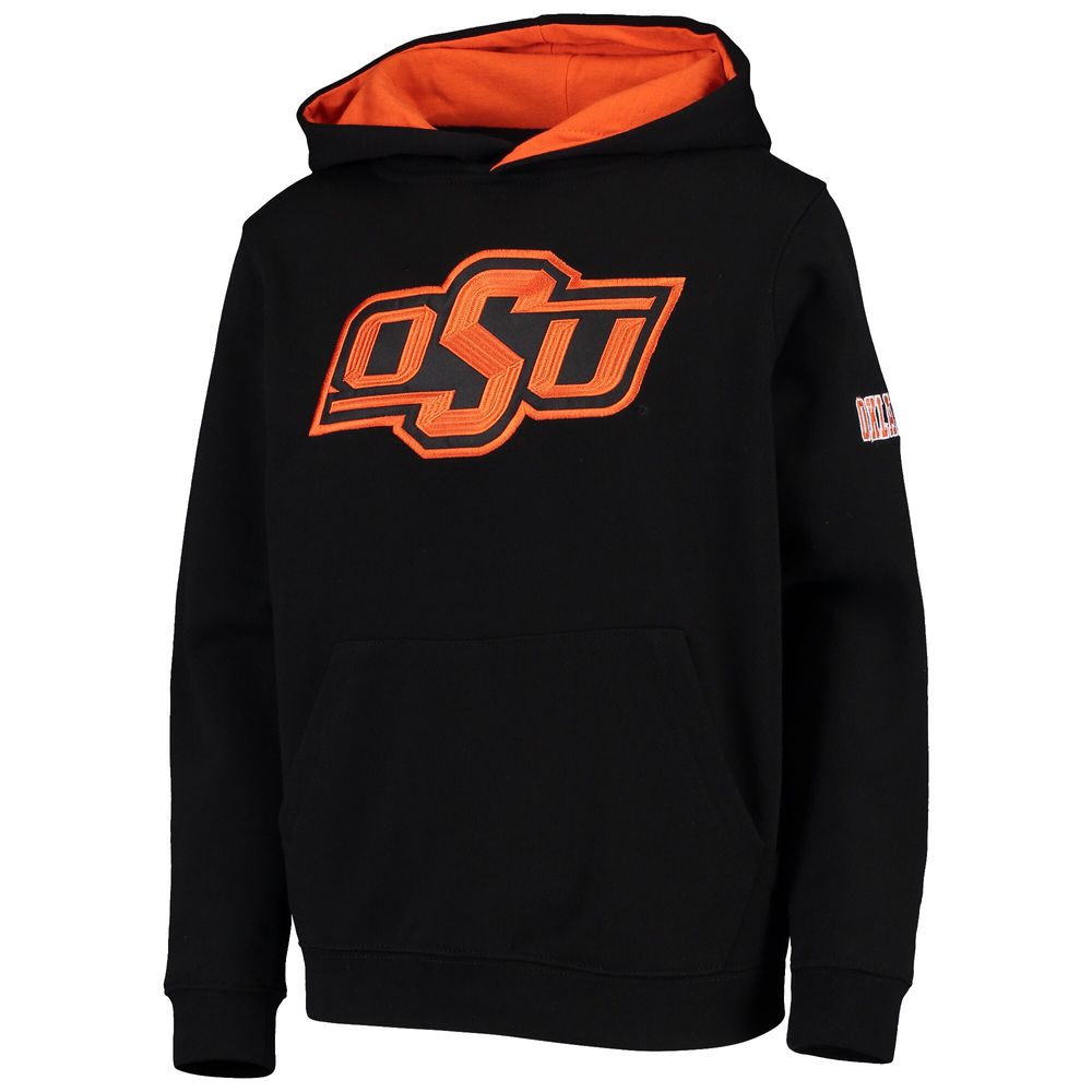 Youth Black Oklahoma State Cowboys Big Logo Pullover Hoodie