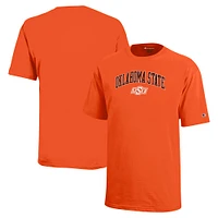 T-shirt orange avec logo en forme d'arc des Cowboys de l'État d'Oklahoma pour les jeunes champions