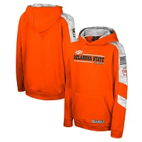 Sweat à capuche camouflage numérique Cyclone pour jeunes Colosseum Orange Oklahoma State Cowboys OHT Military Appréciation