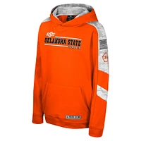 Youth Colosseum Orange Oklahoma State Cowboys OHT Military Appreciation Cyclone Digital Camo Pullover Hoodie