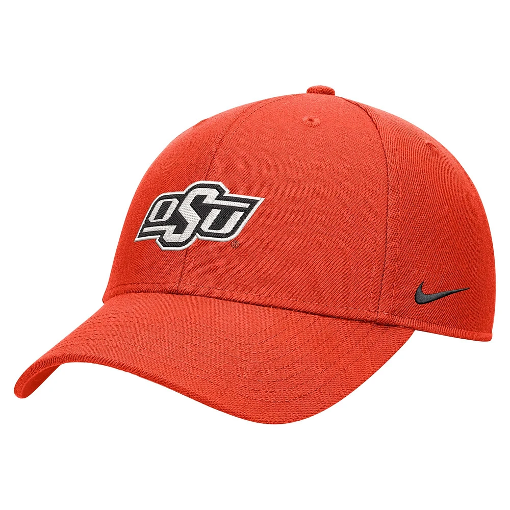 Casquette réglable Nike Orange Oklahoma State Cowboys 2024 Sideline Club pour jeune