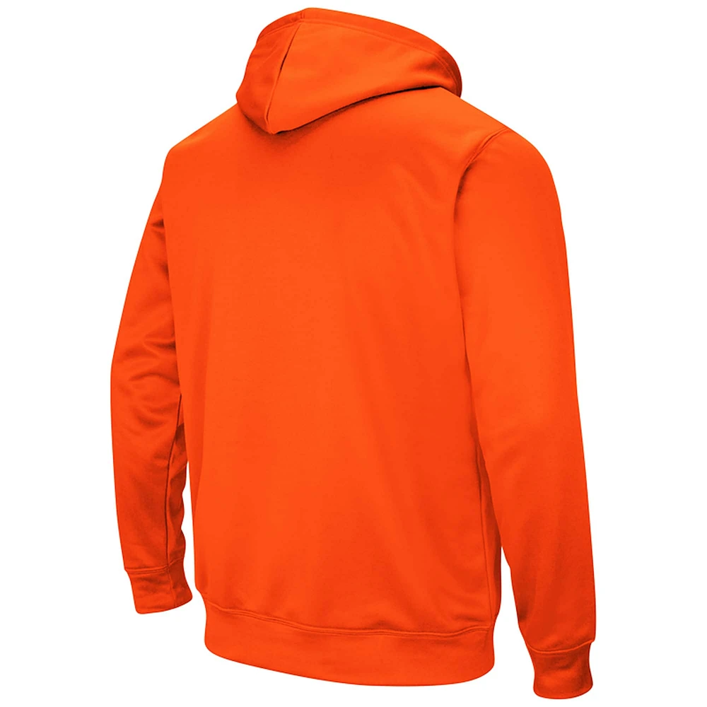 Youth Stadium Athletic Orange Oklahoma State Cowboys Big Logo Team Pullover Hoodie