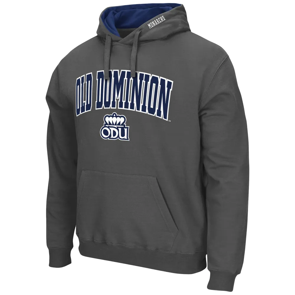 Chandail à capuchon Colosseum Charcoal Old Dominion Monarchs Arch et Logo pour hommes