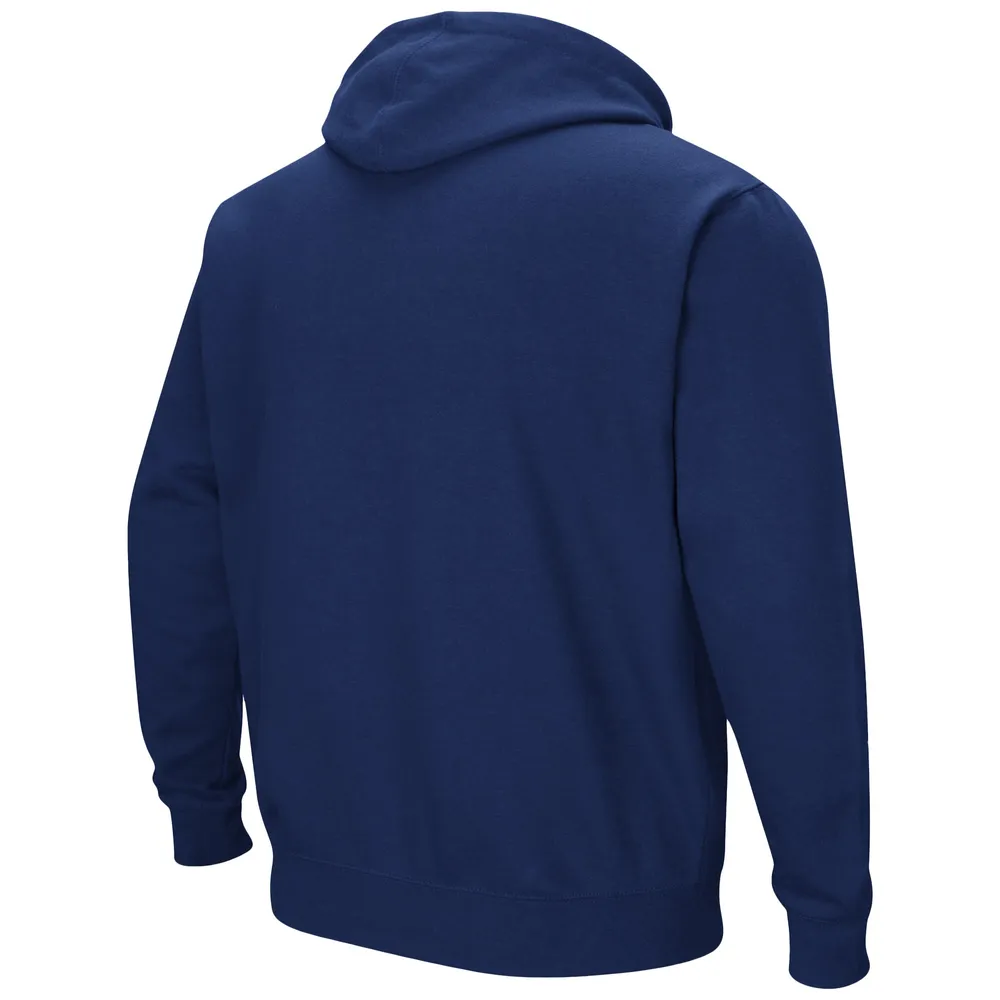 Chandail à capuchon Colosseum Navy Old Dominion Monarchs Arch et logo pour hommes