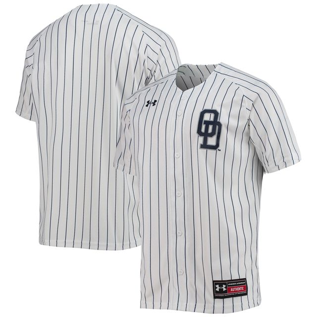 Maillot de baseball réplique à fines rayures Old Dominion Monarchs Under Armour pour hommes blanc