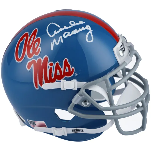 Archie Manning and Eli Manning Ole Miss Rebels Dual-Signed White