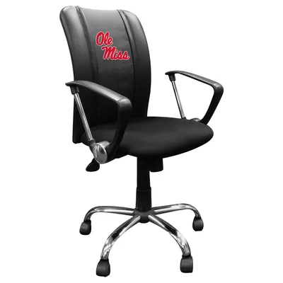 Ole Miss Rebels Curve Task Chair - Black