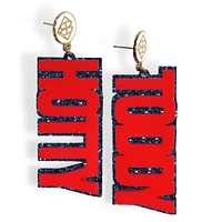 Brianna Cannon Ole Miss Rebels Large Word Earrings