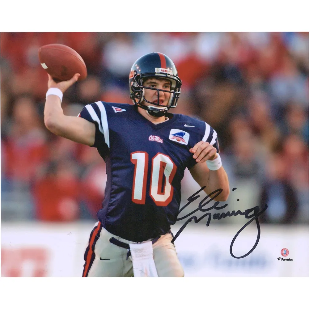 Eli Manning Ole Miss Rebels Unsigned Throwing Photograph