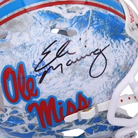 Casque mini Speed ​​dédicacé Real Tree Camo des Ole Miss Rebels d'Eli Manning