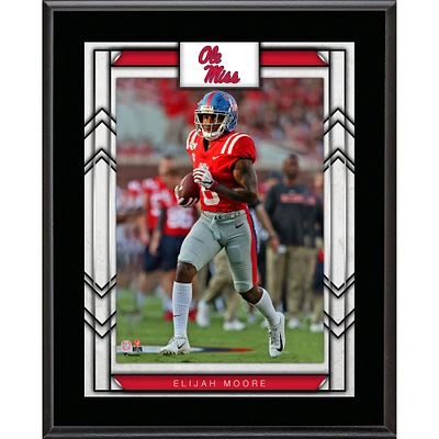 Elijah Moore Ole Miss Rebels 10.5" x 13" Sublimated Player Plaque
