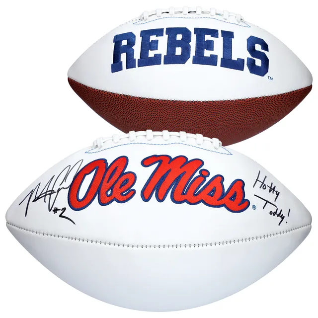 Matt Corral Ole Miss Rebels Unsigned Looks to Pass Photograph