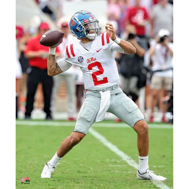 Eli Manning Ole Miss Rebels Unsigned Throwing Photograph