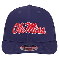 Men's New Era Navy Ole Miss Rebels Low Profile 9FIFTY Snapback Hat