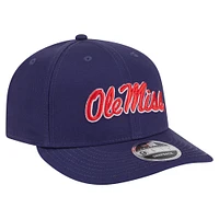 Men's New Era Navy Ole Miss Rebels Low Profile 9FIFTY Snapback Hat