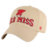 Casquette ajustable Ole Miss Rebels Powell MVP '47 kaki pour homme