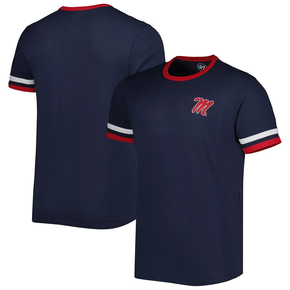 T-shirt '47 bleu marine Ole Miss Rebels Otis Ringer pour homme