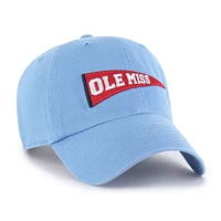 Men's '47 Powder Blue Ole Miss Rebels Vault Clean Up Adjustable Hat