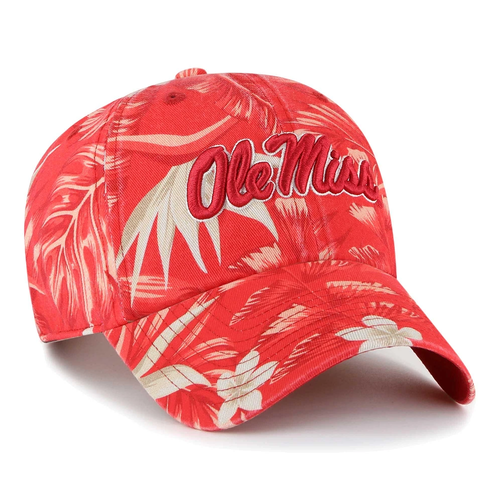 Casquette réglable '47 Red Ole Miss Rebels Tropicalia Clean Up pour hommes