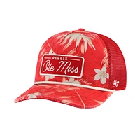 Casquette réglable '47 Red Ole Miss Rebels Tropicalia Hitch pour hommes