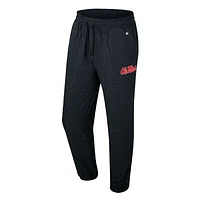 Men's Colosseum Black Ole Miss Rebels Revolution Jogger Pants