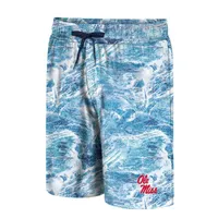 Colosseum Blue Ole Miss Rebels Realtree Aspect Ohana Short de bain pour homme