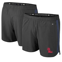 Men's Colosseum Charcoal Ole Miss Rebels Langmore Shorts