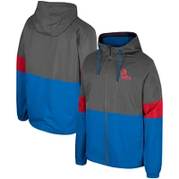 Men's Colosseum Charcoal Ole Miss Rebels Miles Full-Zip Jacket