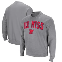 Sweat Colosseum Heather Grey Ole Miss Rebels Arch & Logo pour homme