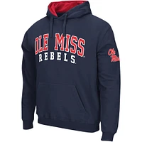 Men's Colosseum Navy Ole Miss Rebels Double Arch Pullover Hoodie