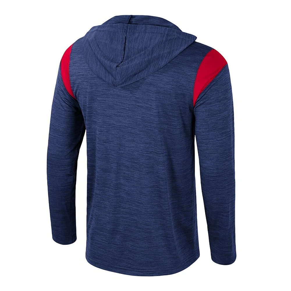 Coupe-vent à demi-zip Colosseum Navy Ole Miss Rebels Dozer pour homme