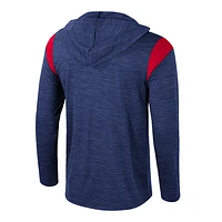 Coupe-vent à demi-zip Colosseum Navy Ole Miss Rebels Dozer pour homme