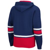 Men's Colosseum Navy Ole Miss Rebels Lace Up 3.0 Pullover Hoodie