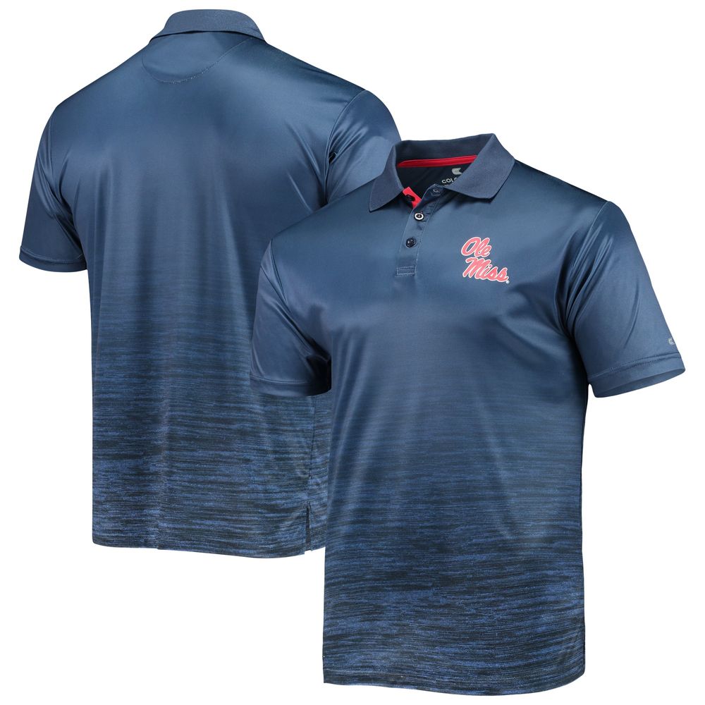 Men's Colosseum Navy Ole Miss Rebels Marshall Polo