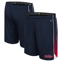 Men's Colosseum Navy Ole Miss Rebels Online Shorts