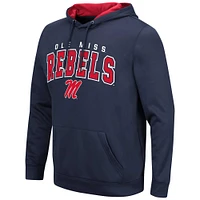 Men's Colosseum Navy Ole Miss Rebels Resistance Pullover Hoodie