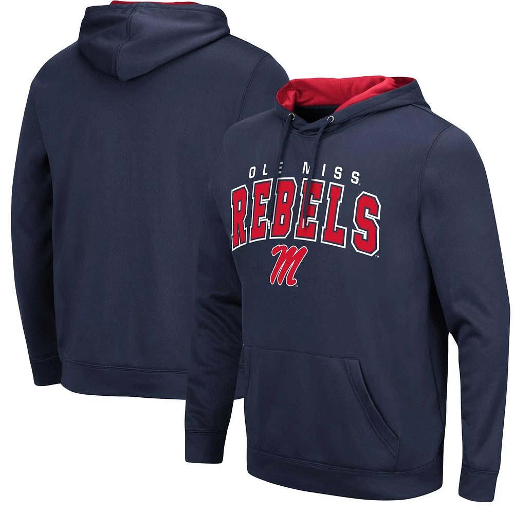 Pull à capuche Colosseum bleu marine Ole Miss Rebels Resistance pour hommes