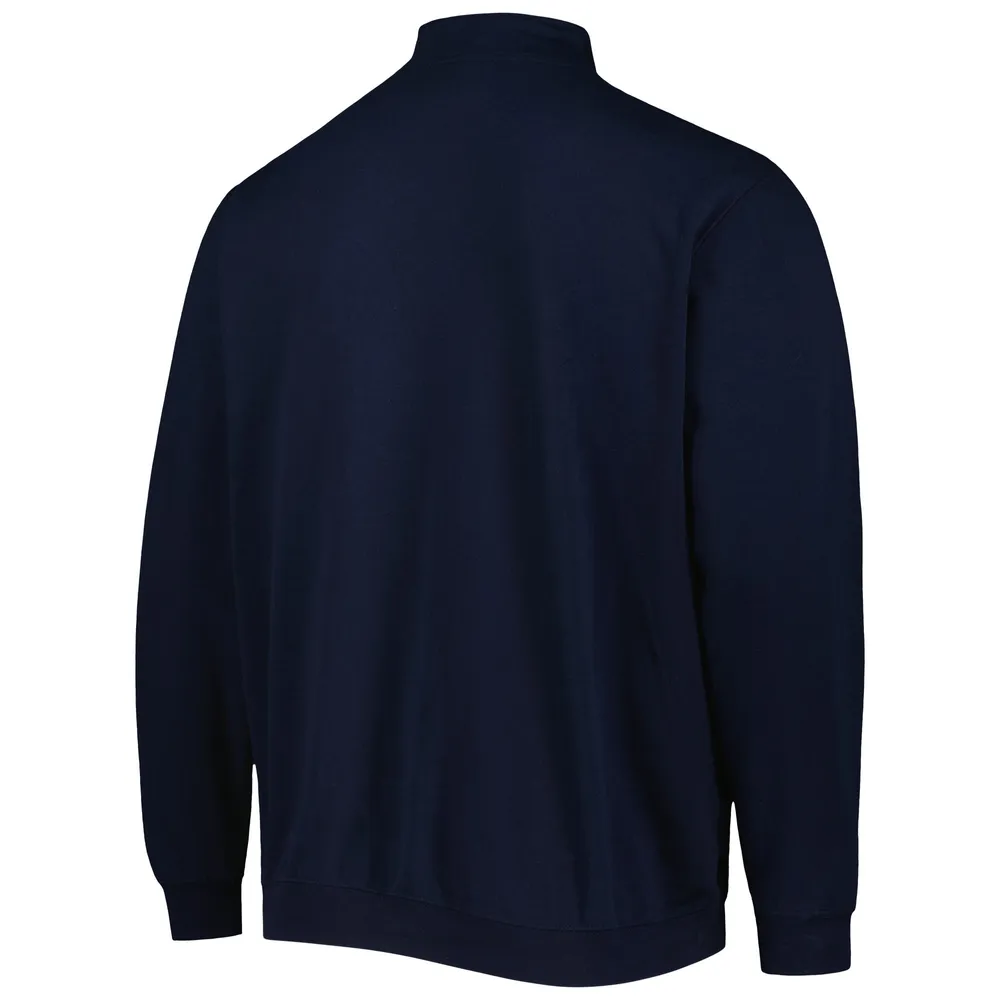 Men's Colosseum Navy Ole Miss Rebels Tortugas Quarter-Zip Sweatshirt