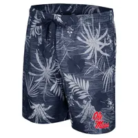 Men's Colosseum Navy Ole Miss Rebels What Else is New Swim Shorts