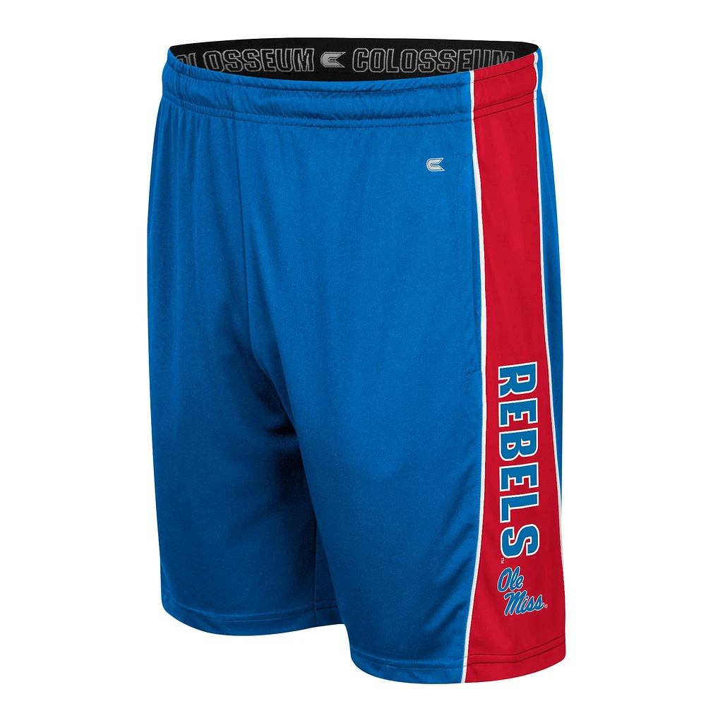 Men's Colosseum Powder Blue Ole Miss Rebels Panel Shorts