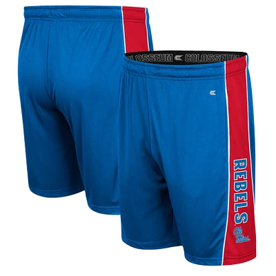 Men's Colosseum Powder Blue Ole Miss Rebels Panel Shorts